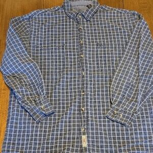 Wrangler Blue Checkered Casual Shirt